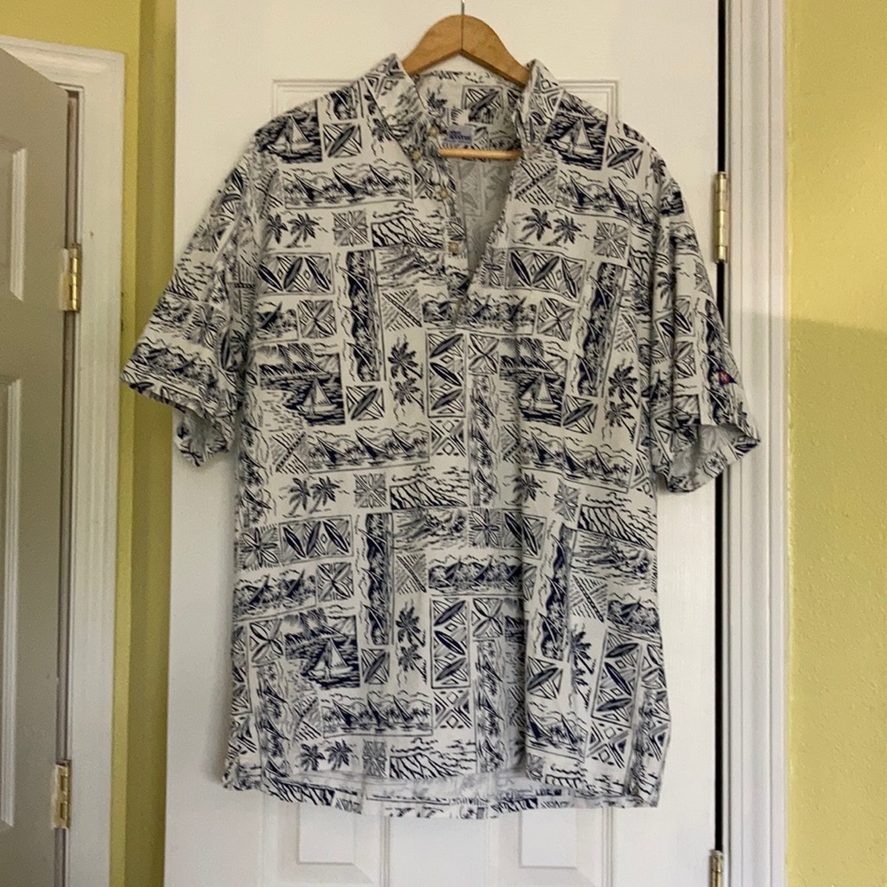 Hawaiian classic 3 button pullover